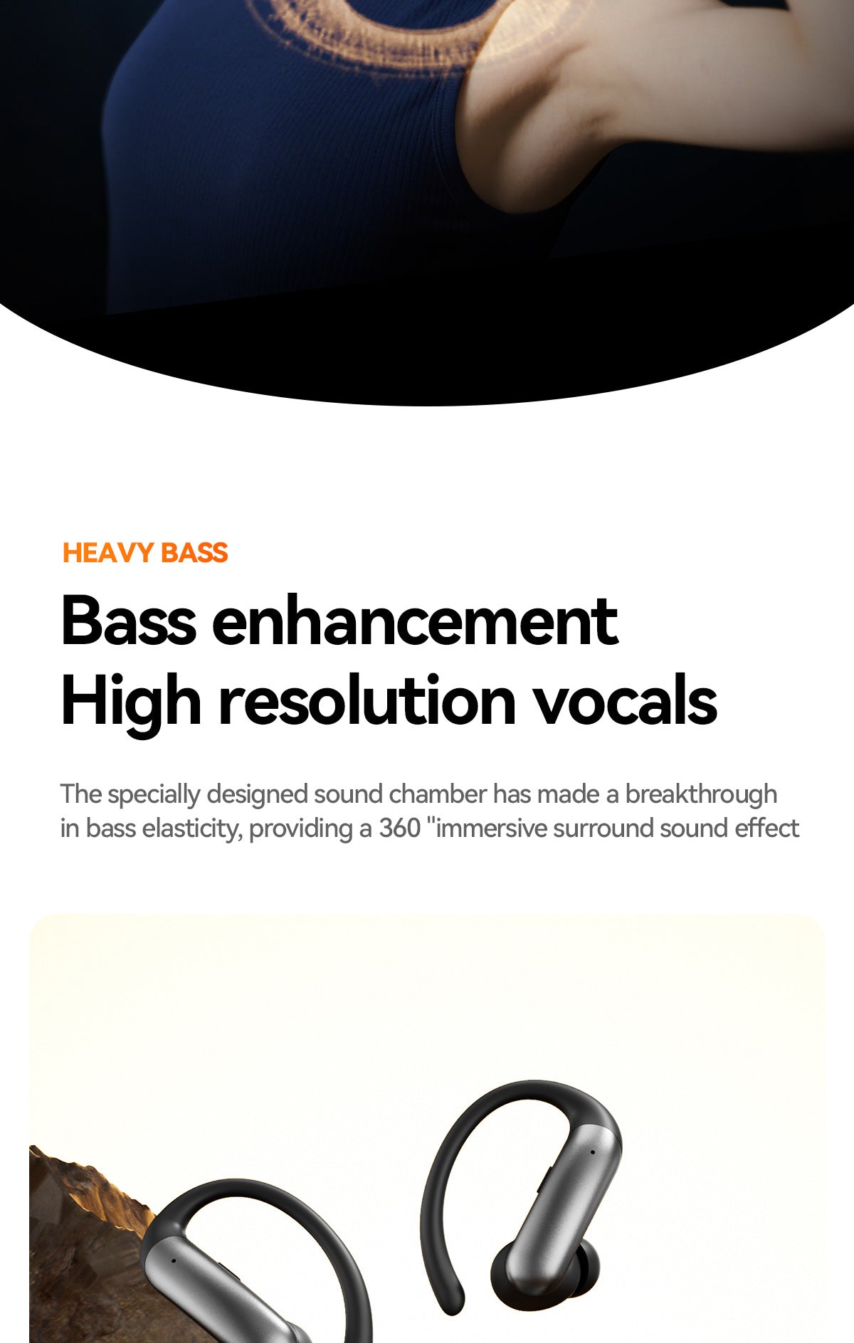 New M144Long Battery Life Ear-Hook and In-Ear Headphones Private Model High Appearance Wireless Bluetooth Headphones Wholesale