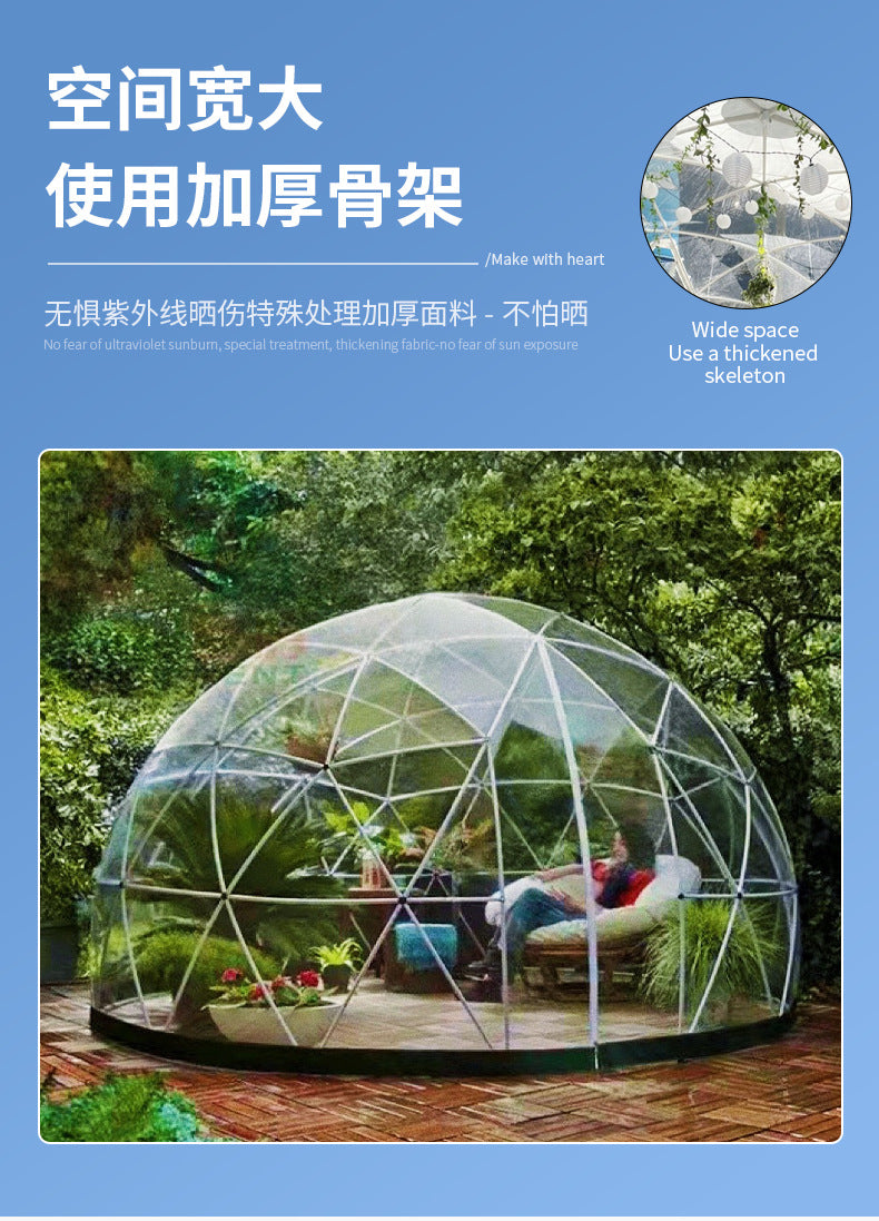 European-style Spherical Exhibition Starry Sky Tent Round Internet-famous Transparent Bubble House Outdoor Hotel Homestay Camping PC Tent