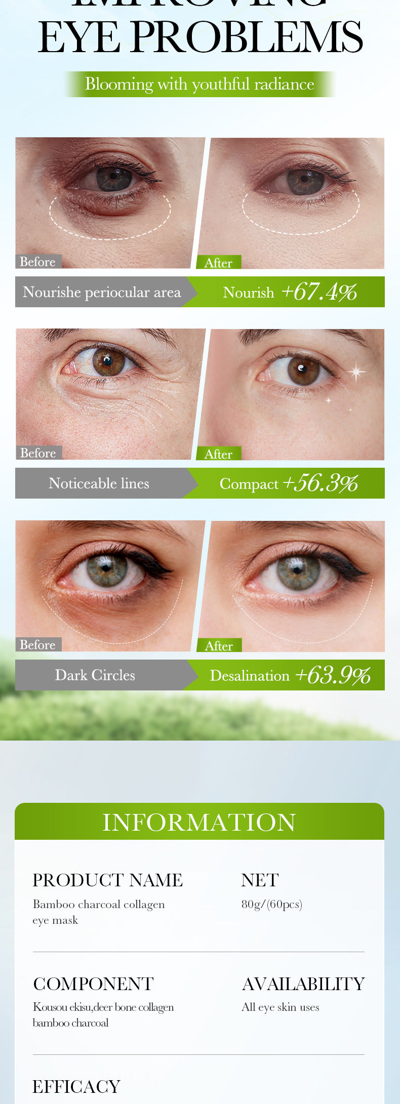 Full English Lavender Collagen Eye Mask80gSADOER Firming and Moisturizing Eye Mask Patch  Wholesale