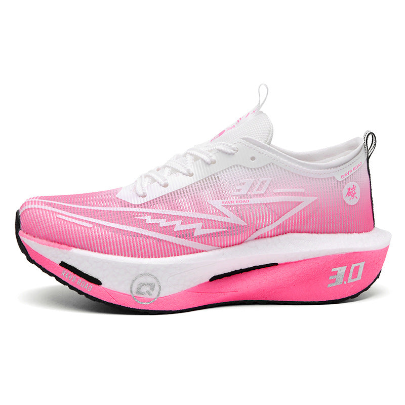 2025New Fashionable Casual Breathable Comfortable Running Shoes with Real Carbon Plate High Elasticity Shock Absorption for Student Training Sports Shoes