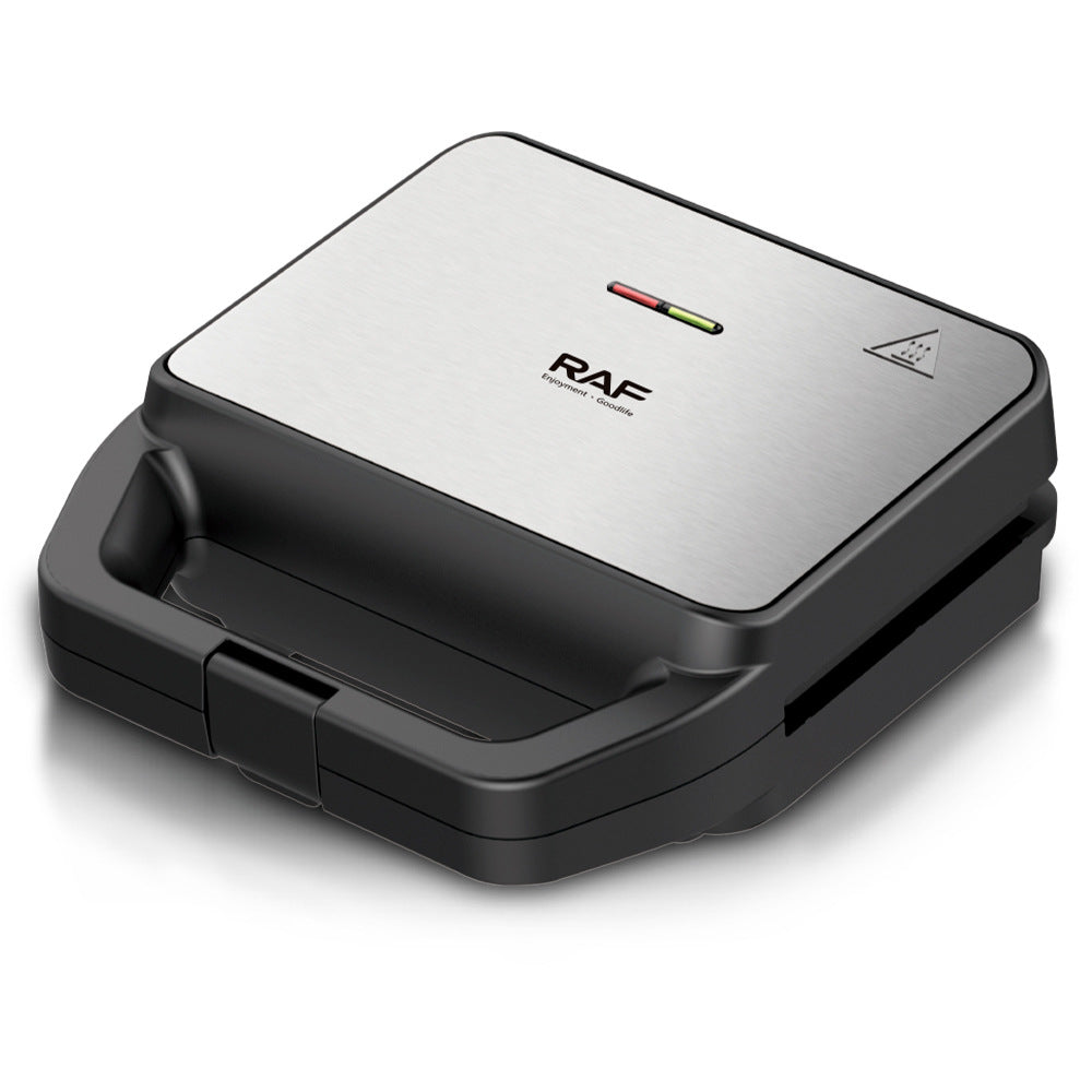 RAF European Standard Sandwich Maker Household Multifunctional 6-in-1 Waffle Maker Breakfast Machine Portable Baking
