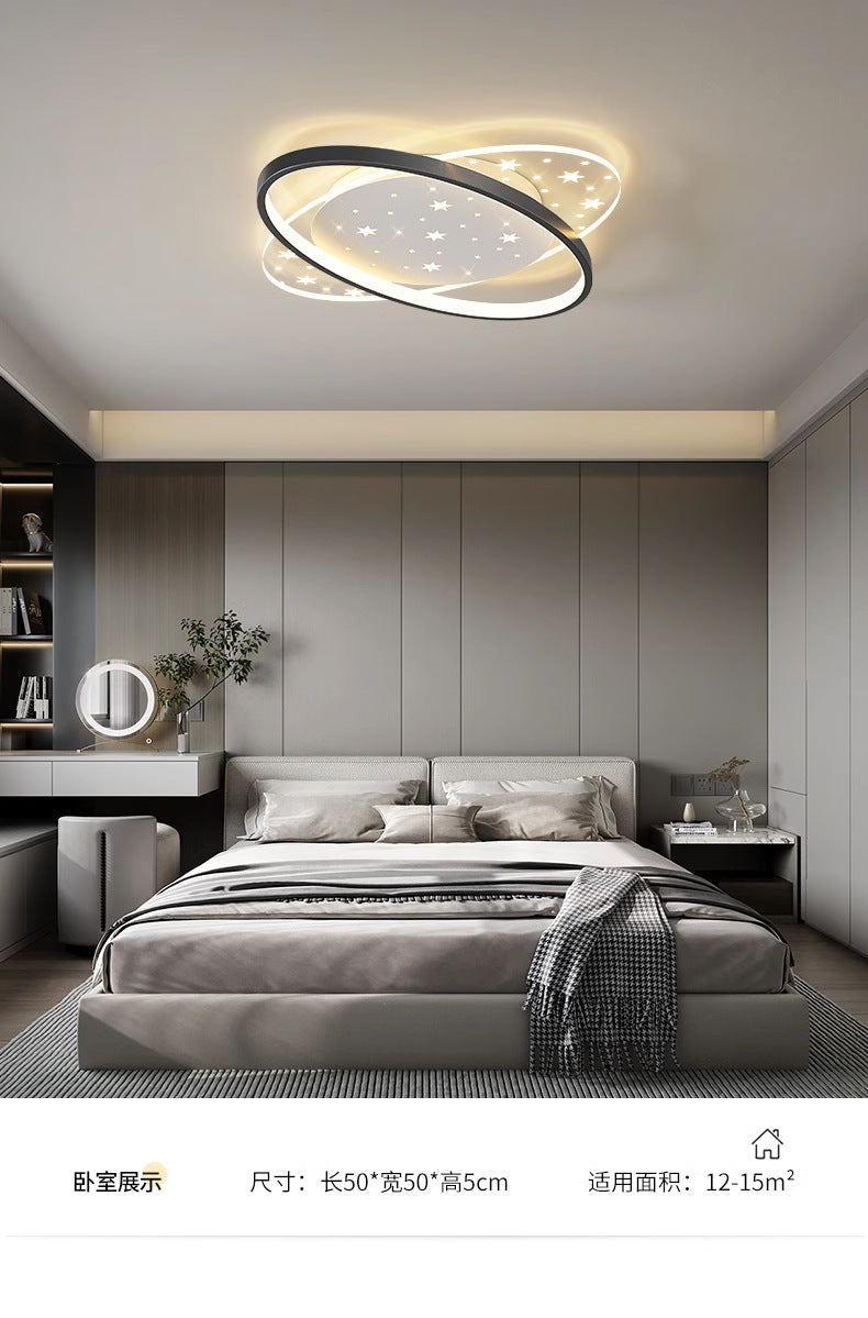 LED Light Luxury Living Room Main Light Starry Sky Restaurant Chandelier Modern Simple Nordic Bedroom Ceiling Light Full House Package