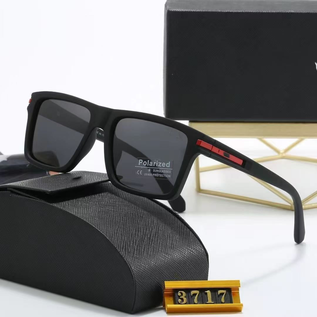 2024New Square Frame Retro Business Men's Polarized Sunglasses Hot Trend Outdoor Driving Sunglasses