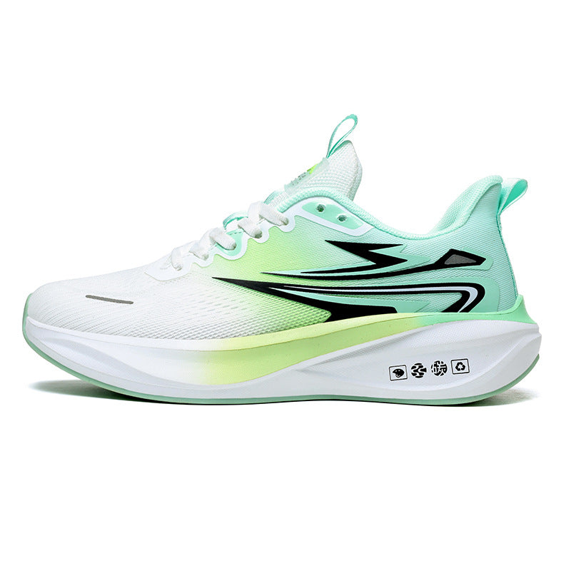 Summer New Jacquard Mesh Wear-resistant Breathable Sports Shoes Casual Comfortable Men's High Elastic Cushioning Youth Running Shoes