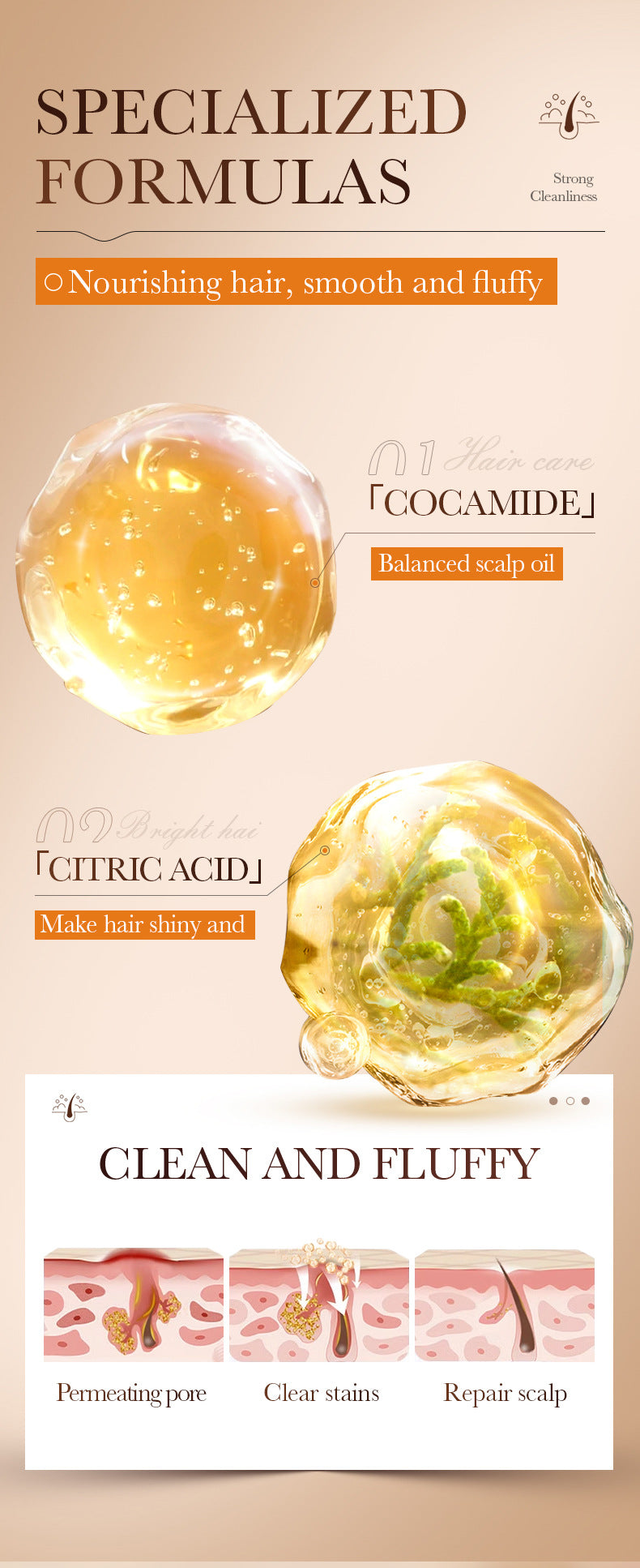 Argan Oil Shampoo500ml SADOER Smooth Anti-Dandruff Refreshing Conditioner Cross-Border Wholesale