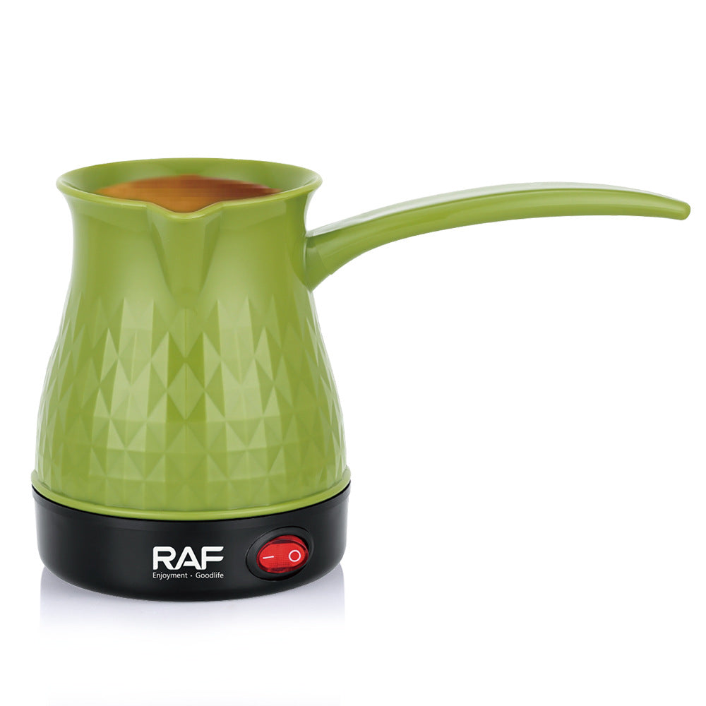 R151欧标土耳其电咖啡壶小容量迷你手冲双层不锈钢家用电水壶