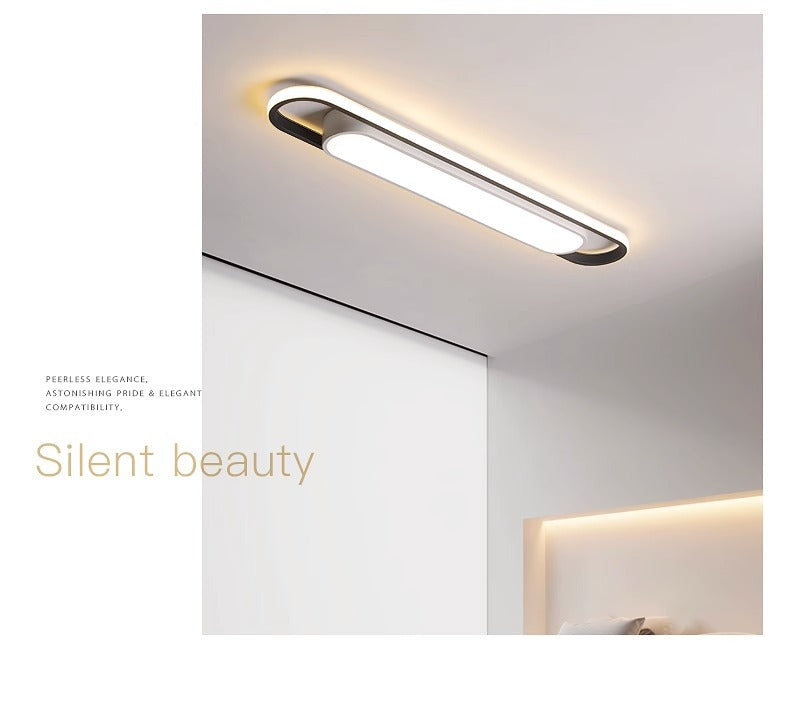 Simple and Modern led Ceiling Light Strip Shape Lamp for Training Room Classroom Gym Car Beauty Lighting Fixture