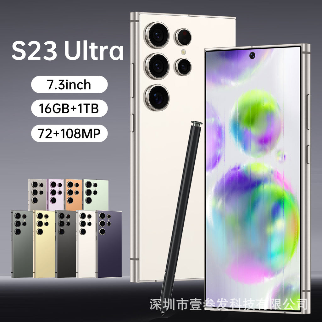 S23 Ultra Popular4+64G 6.8Inch Full HD Screen5G All-in-One New Smartphone
