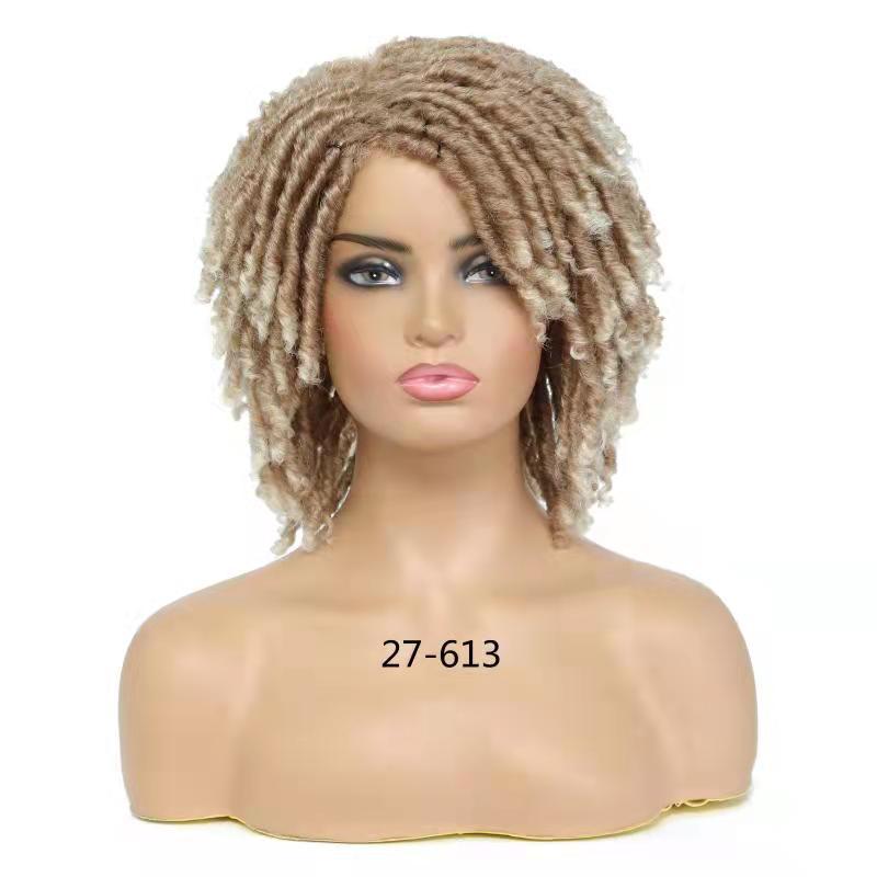 6Synthetic Hair Wig Cap African Dreadlock Tube Gradient Head Cover Dreadlock wig