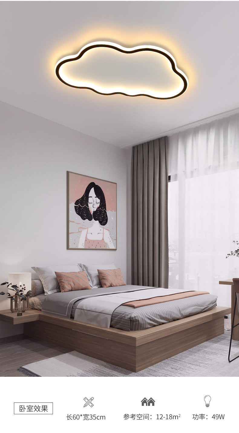 Ultra-thin Nordic Ceiling Light Modern Simple Bedroom Cloud led Lighting Living Room Internet Celebrity Side Emitting Creative Lamp