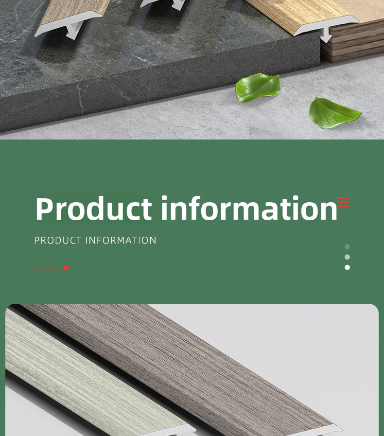 PVC Edge trim T Wooden floor trim strip, wooden threshold edge trim, tile joint decorative strip, doorway stone edge trim strip