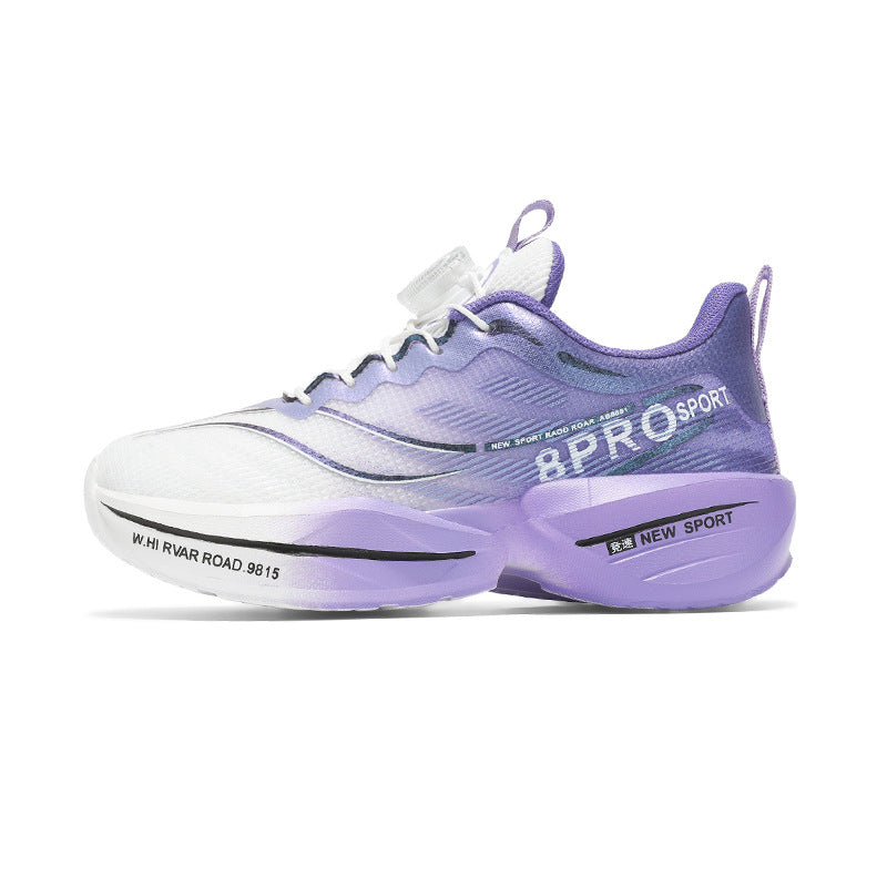 Red Rabbit8pro Rotating Button Children's Shoes Lightweight Shock Absorption Rebound Non-Slip Running Shoes Boys and Girls Students Physical Test Sports Shoes