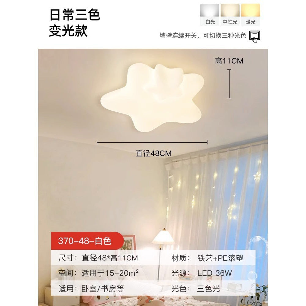 Children's Room Bedroom Ceiling Lamp Full Spectrum Eye Protection led Boys and Girls Cloud Room Cream Style Internet Celebrity Lighting