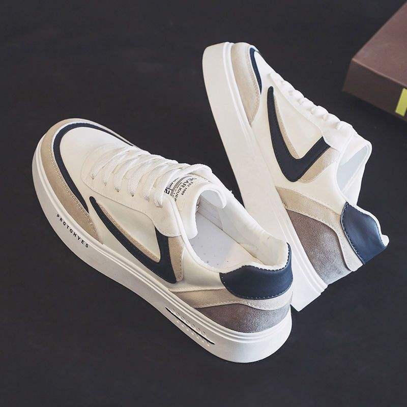 2025Summer New Breathable Canvas Trendy Shoes for Men ins Versatile Casual White Sneakers Sports Cloth Shoes