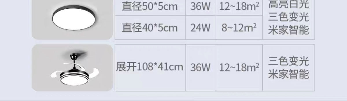 Full Spectrum Smart Ceiling Light Living Room Bedroom Light LED Modern Simple Elegant Ultra-thin Lighting Fixtures Collection