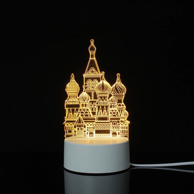 3D Night Light Acrylic Colorful Touch Remote Control Atmosphere Light Wholesale Dropshipping Creative Small Gift Factory