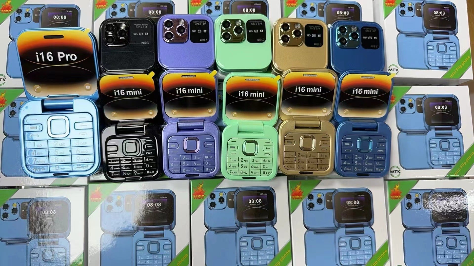 Mini Foldable Feature Phone Flip Cover Elderly Button Phone Pocket Women's Personalized Phone Backup Phone