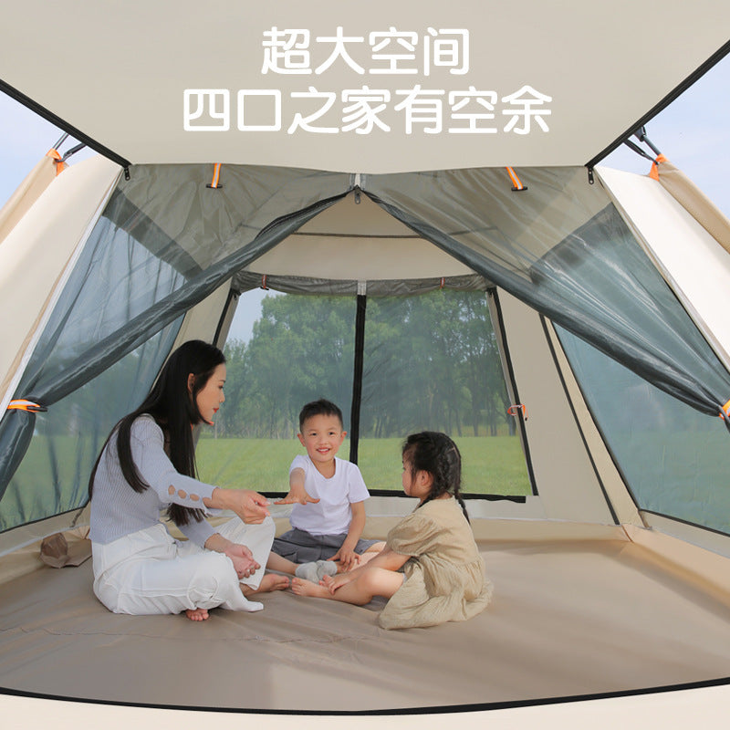 Fully Automatic Quick-Open Tent Outdoor Thickened Windproof Park Camping Portable Foldable Tent Sunshade Windproof