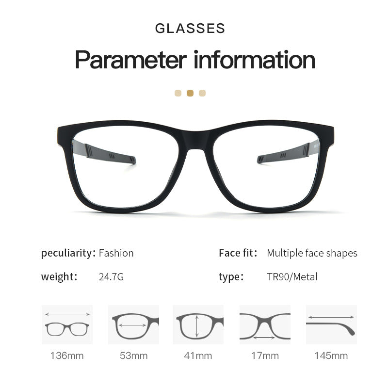 New Sports Glasses Frame TR Metal Frame Glasses Legs Frame Wholesale Export In Stock Cycling Glasses