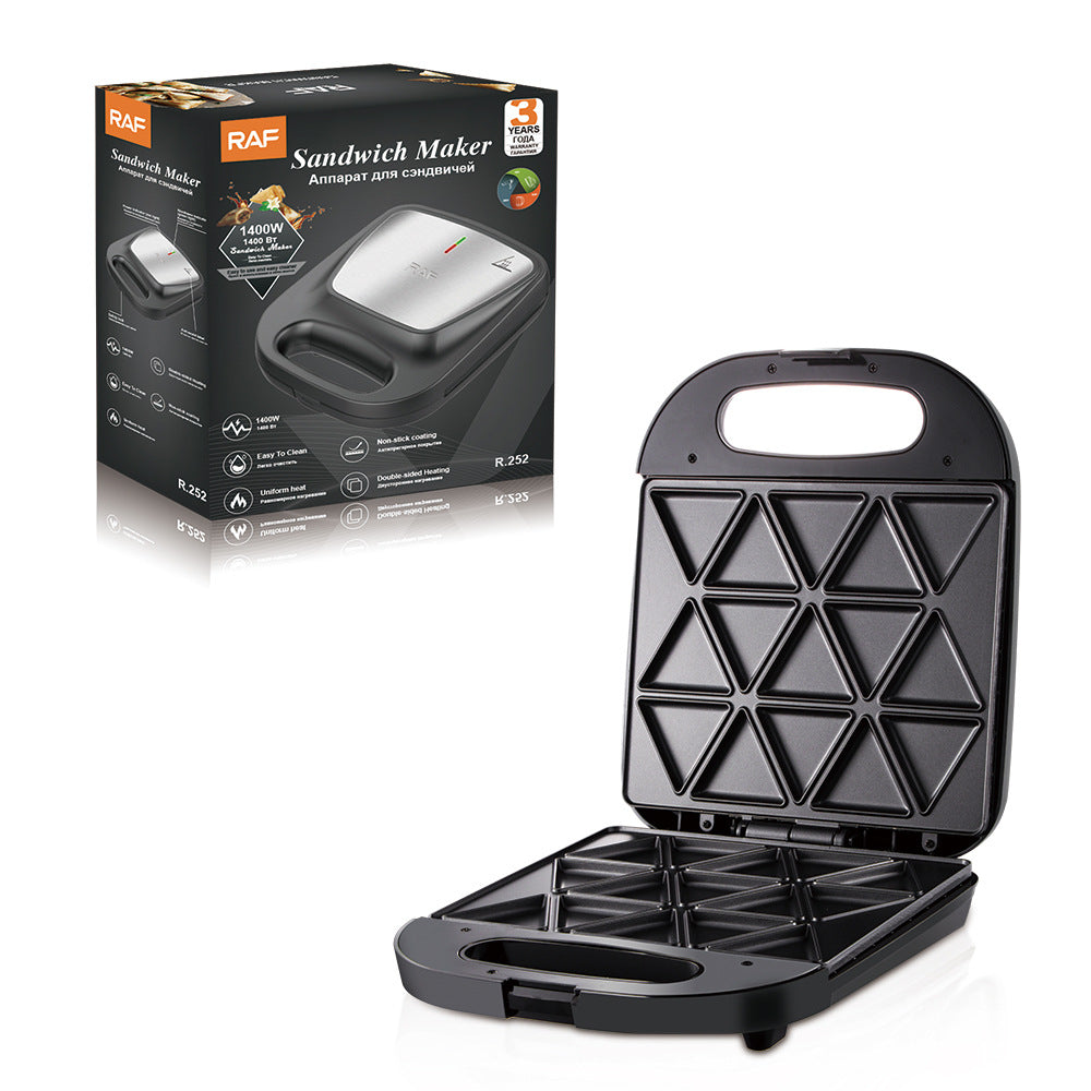 RAF European Standard Light Food Sandwich Breakfast Home Waffle Toaster Small Muffin Bread Maker R252