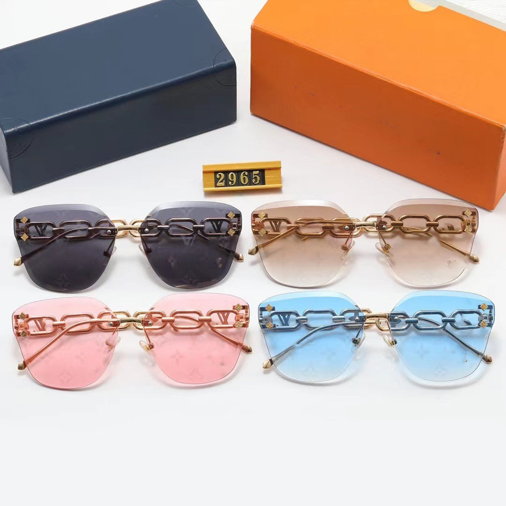 2024New Fashion Trend Sunglasses High-End Luxury Style Women's Sunglasses Laser Lenses Unique Street Style