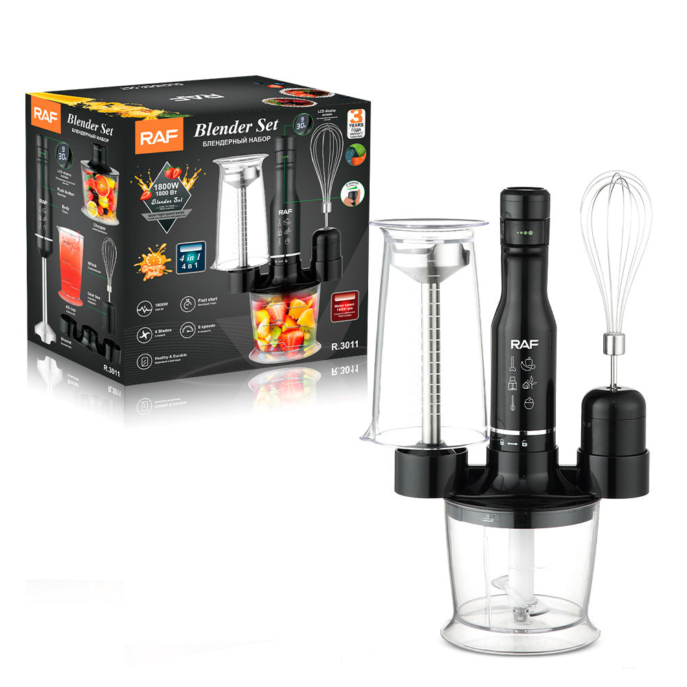 RAF EU Standard Multifunctional Kitchen Handheld Cooking Stick Baby Food Electric Stirring Stick Cooking Machine Juicing and Chopping