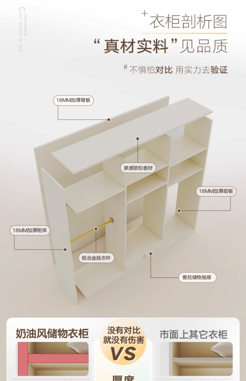 Modern Minimalist Sliding Door Wardrobe Corner Desk Integrated Combination Elevated Cabinet Top Master Bedroom Home Bedroom Wardrobe