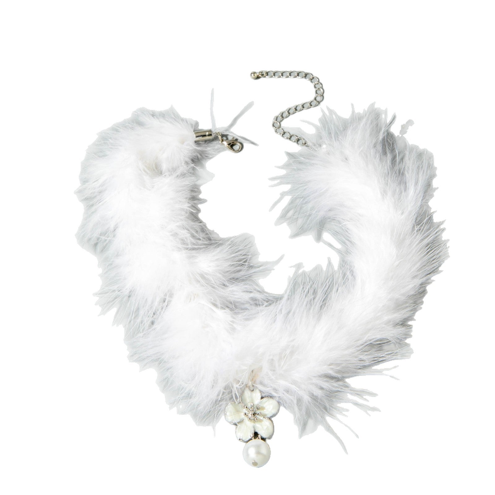 European and American Style Accessories Super Fairy Sweet Christmas Pearl Pendant Plush Necklace Light Luxury Fashion High-end Necklace Wholesale