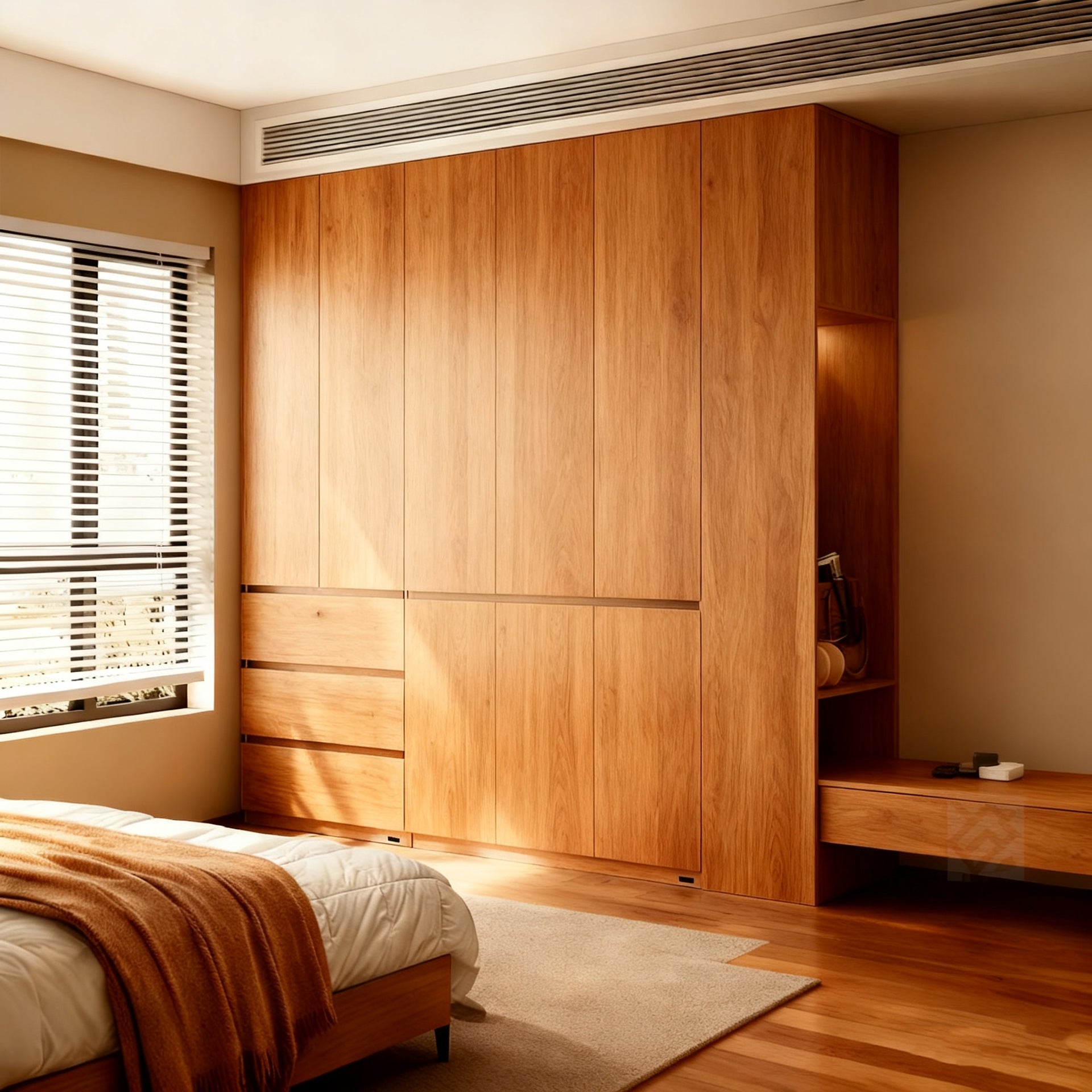 Whole House Custom Honeycomb Aluminum Alloy Wardrobe Large Capacity Home Bedroom Storage Integrated Closet Source Manufacturer