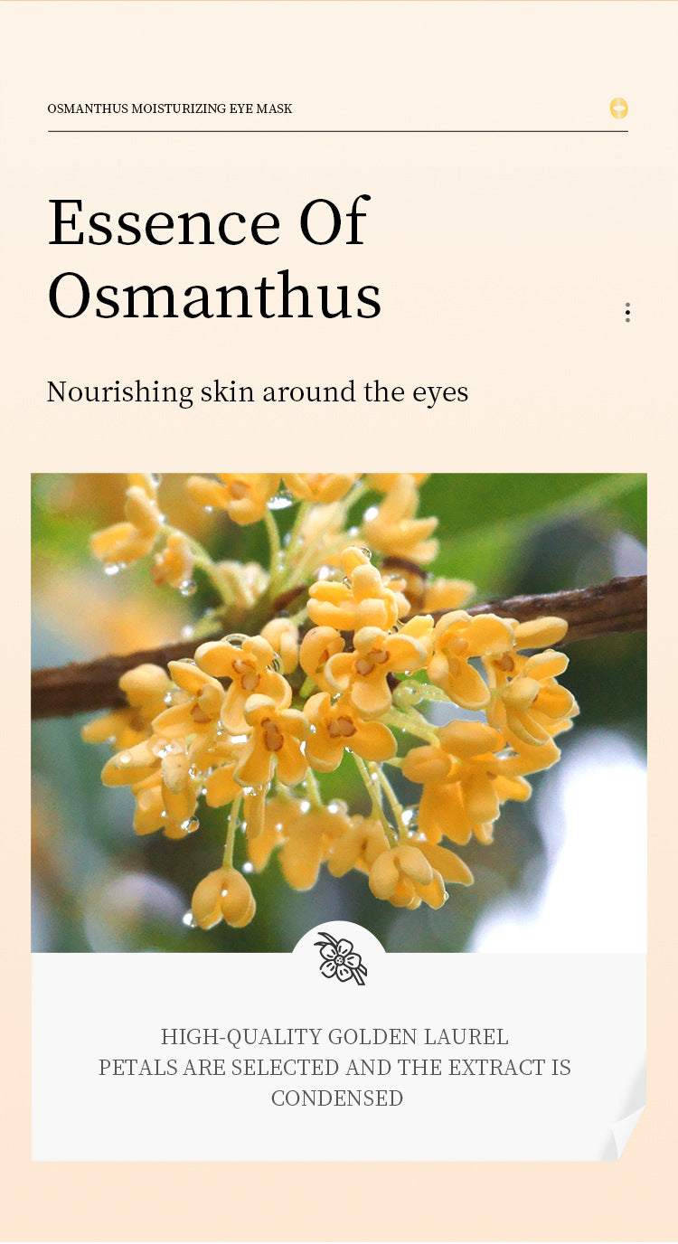 Full English Golden Osmanthus Eye Mask Patch SADOER Moisturizing and Hydrating to Reduce Dark Circles  Foreign Trade Live Wholesale