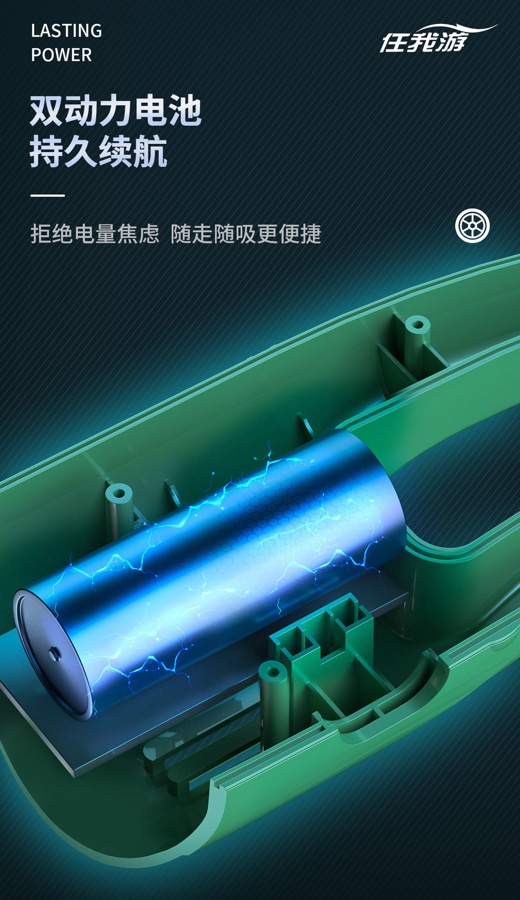 Chejia Dual-use Small Rechargeable Handheld Vacuum Cleaner High Power Wireless Car-mounted Dry and Wet Dual-use Large Suction Vacuum Cleaner