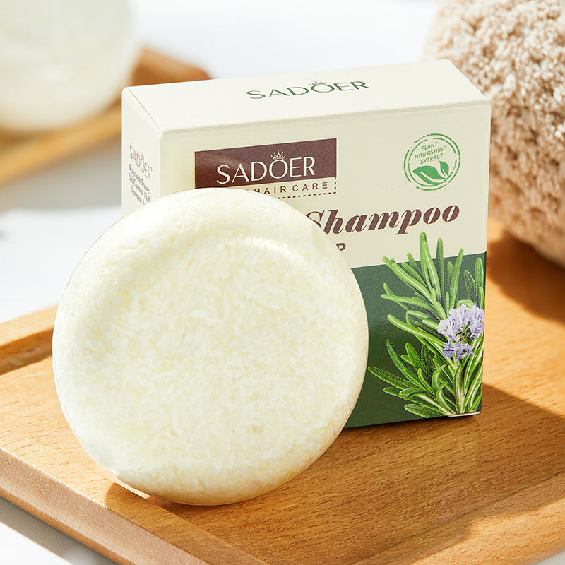 Full English Plant-Based Shampoo Soap60g SADOER Strengthen Hair Roots Deep Clean Hair Soap  Wholesale