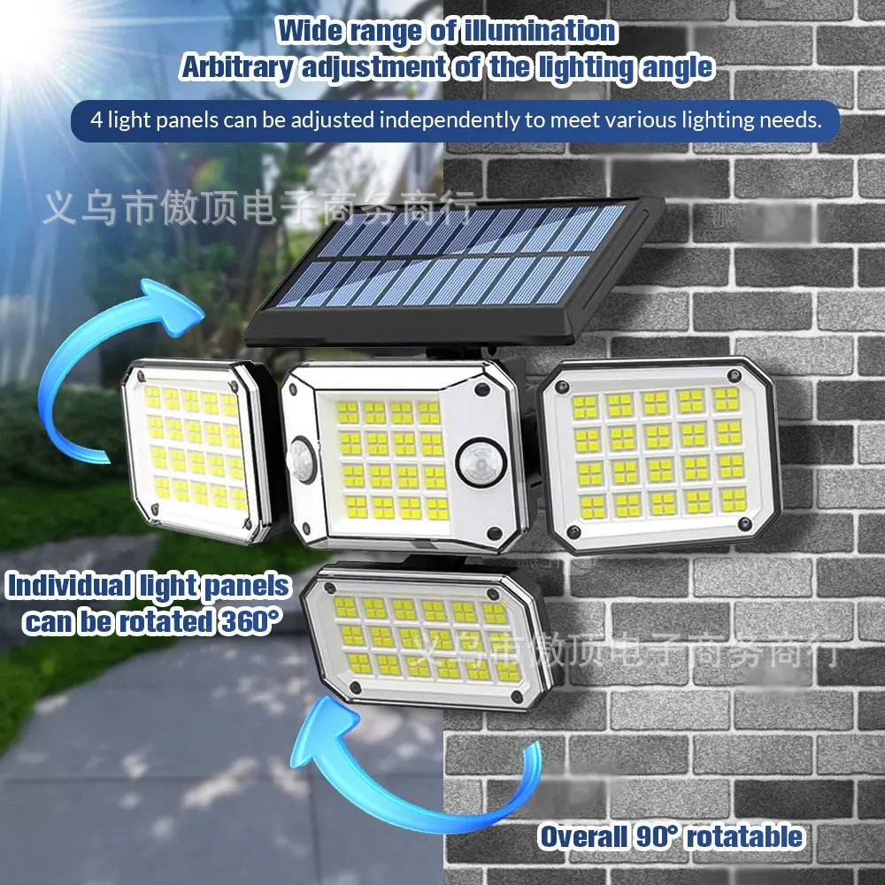 Solar Light Outdoor Garden Light Human Body Sensing Split Street Light Waterproof Wall Garden Garage Lighting Wall Light
