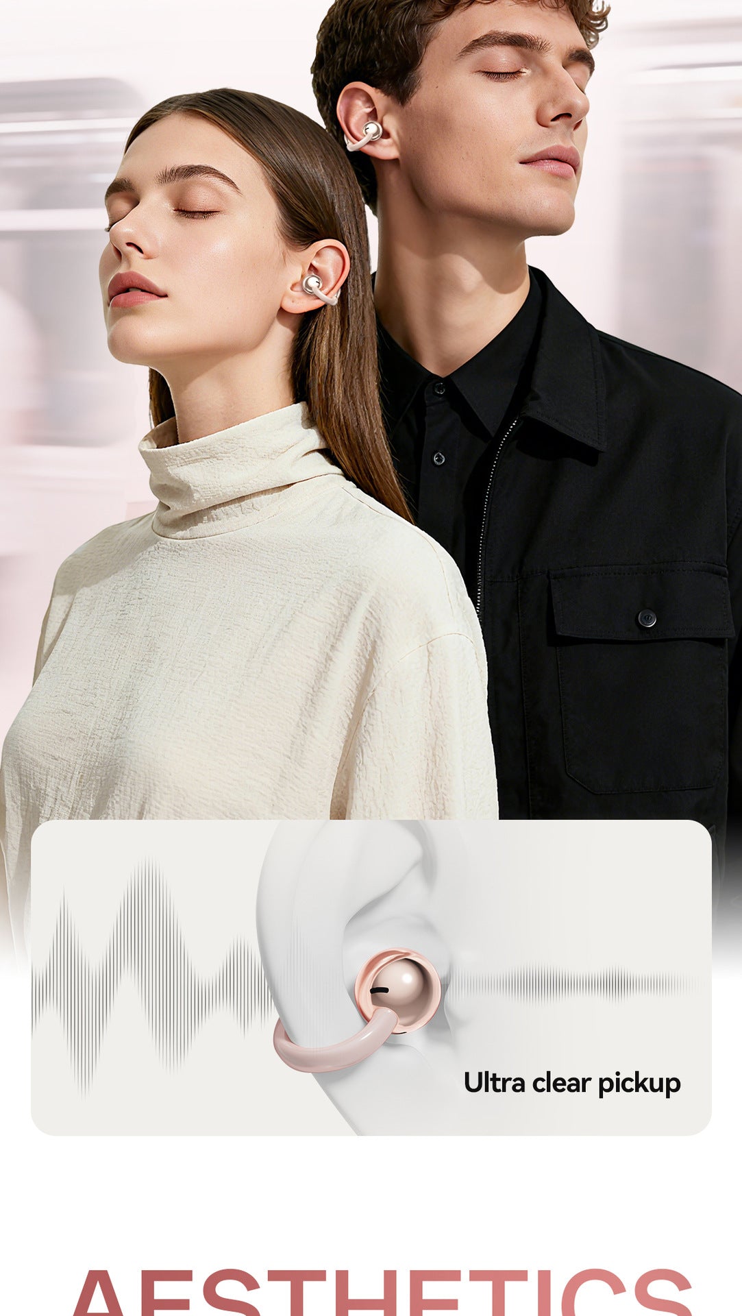 New E-commerce Model M106Simple Heart Long Battery Life High Appearance Mini Bag Style Wireless Bluetooth Earphones