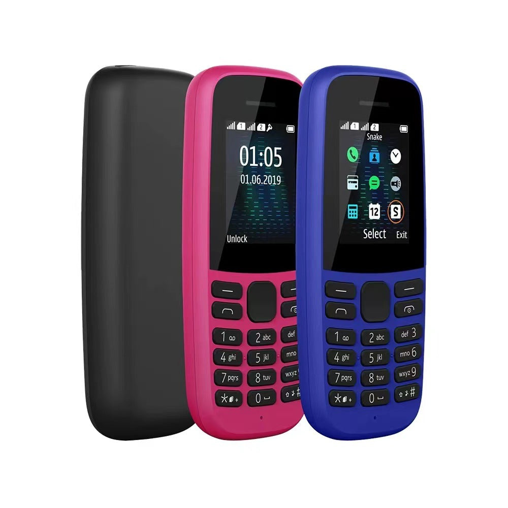 New model of Straight Button Phone106Feature Phone105Low-end Senior Phone with Multiple SIM Slots2G Mobile Phone GMS