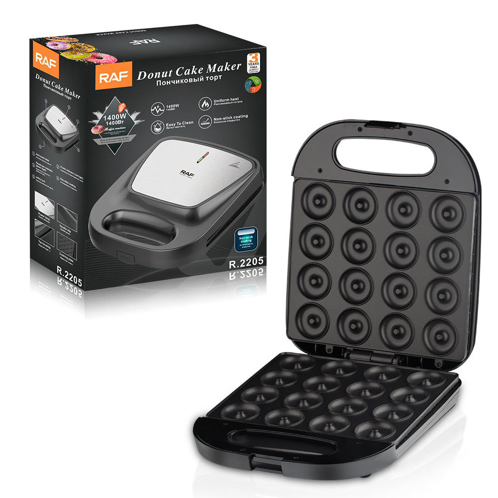 RAF European Standard Household Donut Breakfast Maker Internet Celebrity Mini Cake Round Cake Maker Light Food Machine Baking 16