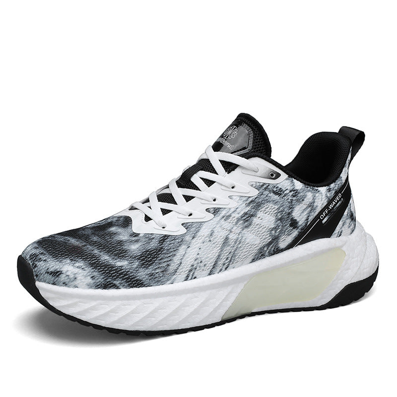 Marathon Running Shoes Soft Sole Cushioning Men and Women Mesh Training Running Shoes Rebound Physical Test Sports Student Sports Shoes Men's