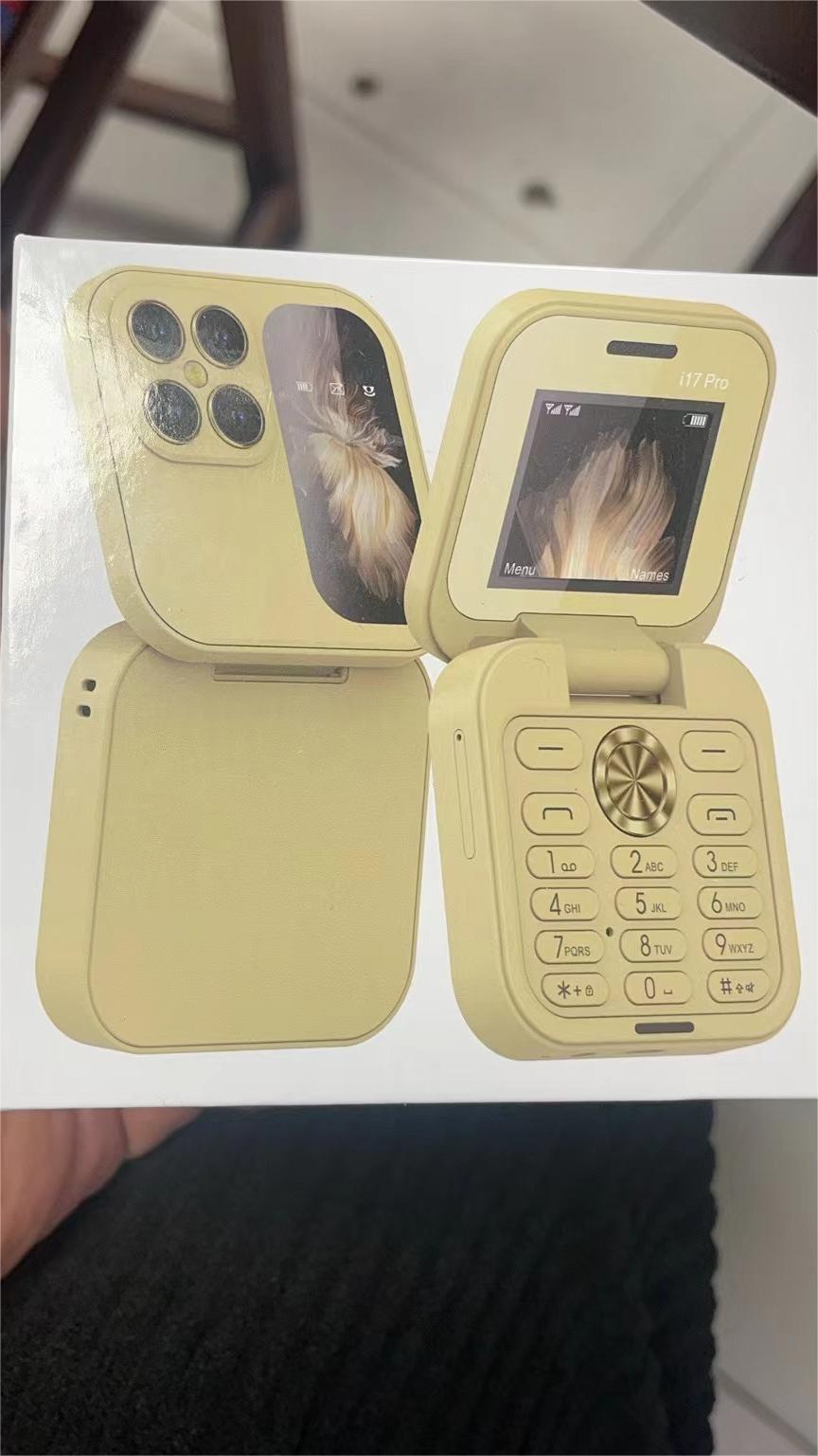 i17 mini Dual Card2G Non-Smartphone Flip Phone with Buttons for Elderly i16 pro