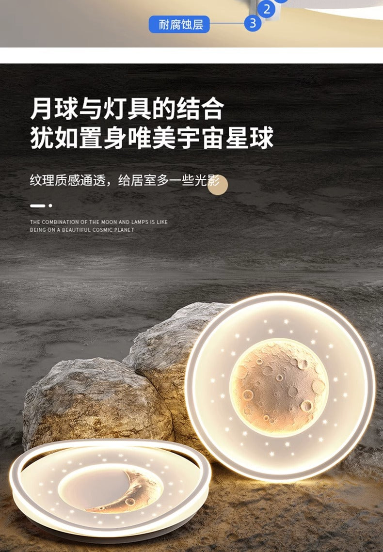 Minimalist Personalized Ceiling Light Round Bedroom Lamp2025New Modern Minimalist Designer Internet Celebrity ins Study Room Lamp