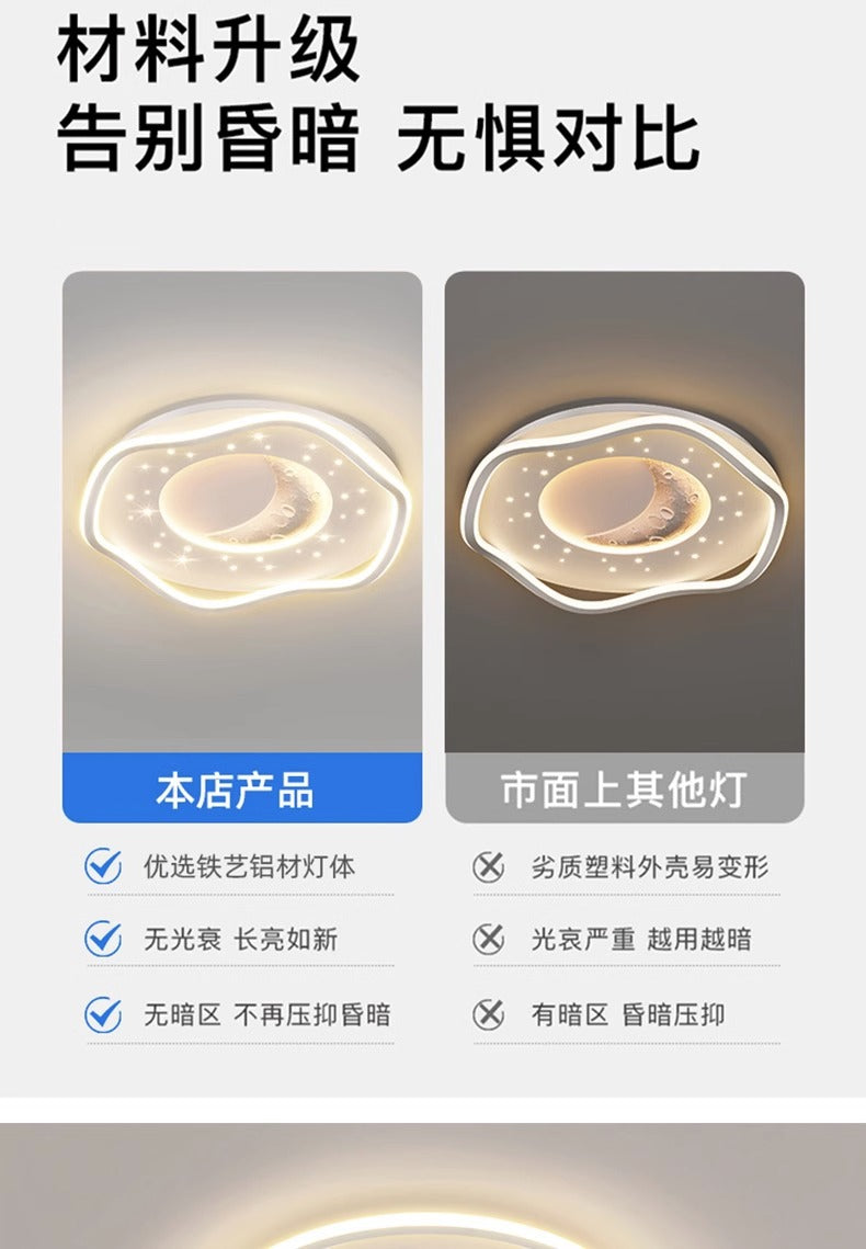 Minimalist Personalized Ceiling Light Round Bedroom Lamp2025New Modern Minimalist Designer Internet Celebrity ins Study Room Lamp