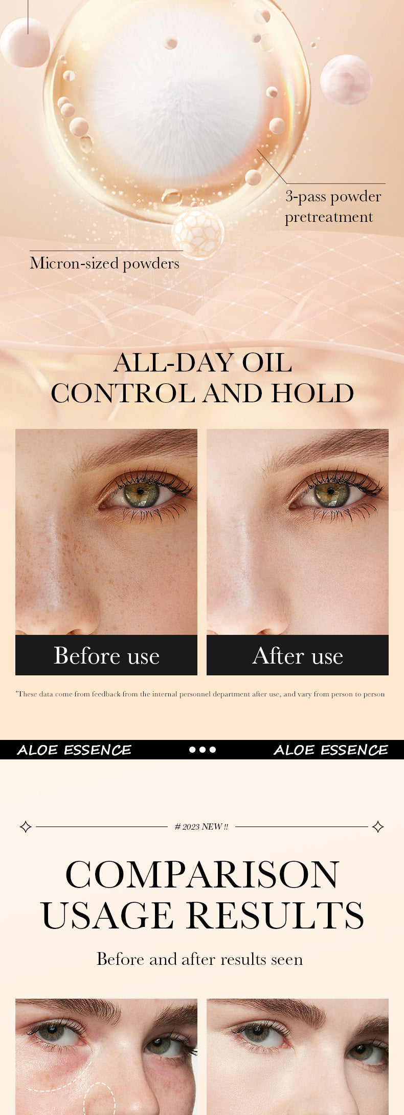 Full English Makeup SADOER Aloe Vera Foundation Liquid Long-lasting Clear Concealer Non-cakey  Wholesale