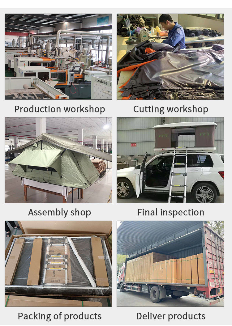 Hot Selling Car Roof Tent Outdoor Car Travel Hard Top Car Tent Outdoor Supplies Folding Camping Tent