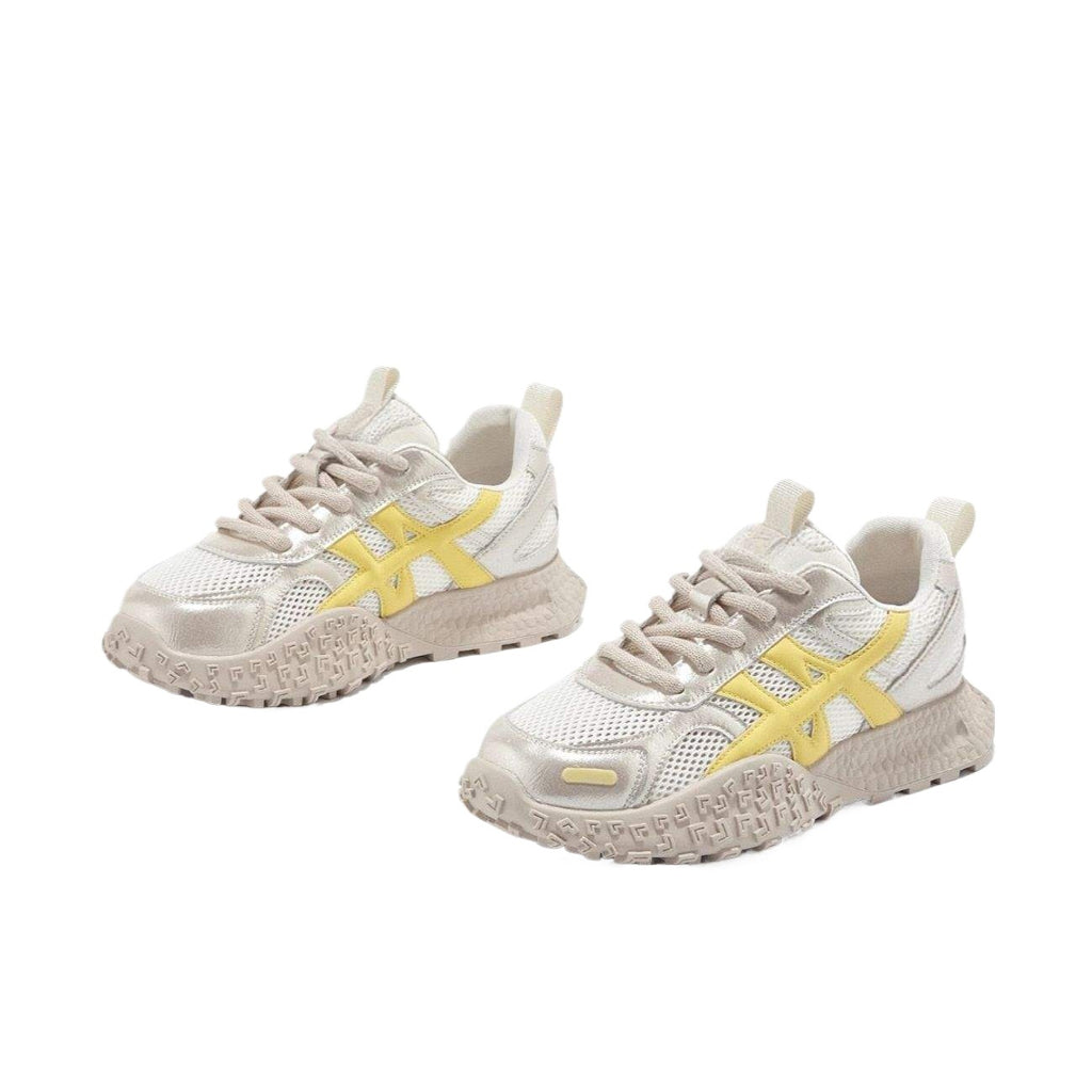 2025Mesh De Xun Summer New Fashion Casual Forrest Gump Shoes Breathable Sneakers Lightweight Thick Sole