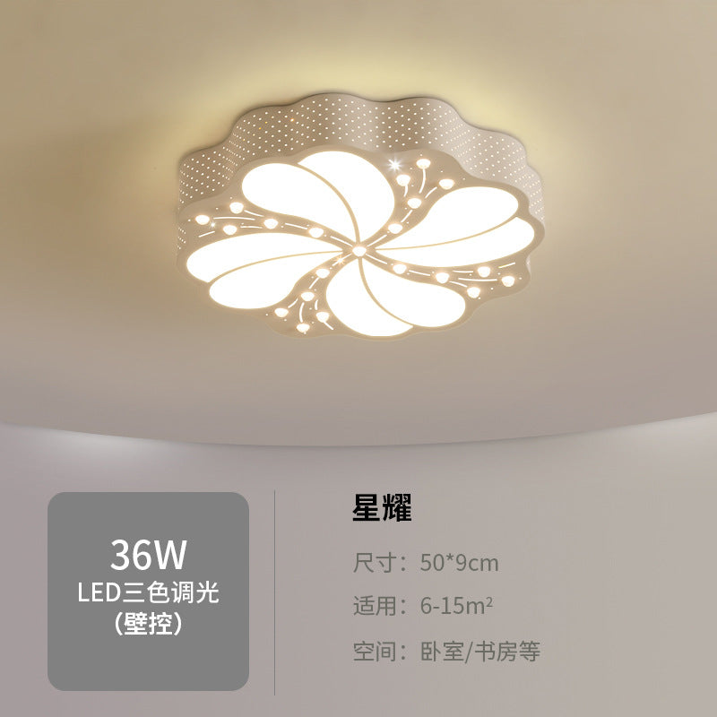 New Bedroom Lamp Simple Fashion Children's Room Lighting Warm Romantic Living Room Decor Creative LED Ceiling Lamp