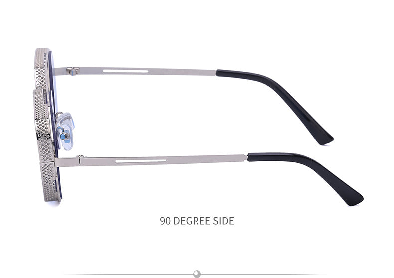 New Hollow Sunglasses for Men, European and American Retro Steampunk Irregular Sunglasses, Fashion Glasses sunglasses