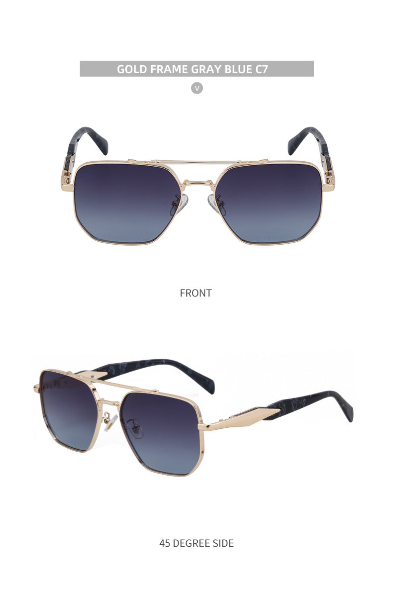 European and American Fashion Cat Eye Sunglasses for Men, Unique High-End Feel, Men's Driving Glasses Wholesale shades