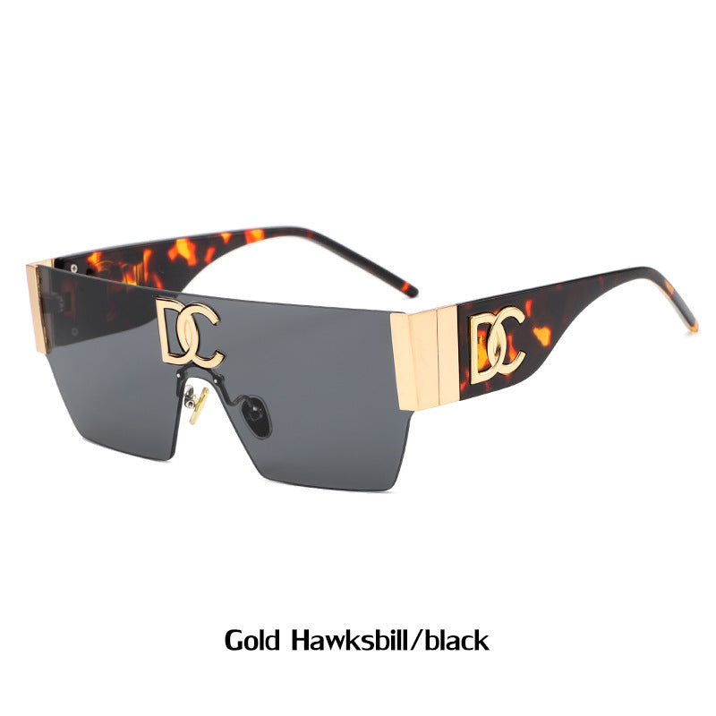 New Outdoor Cycling Sunglasses for Women, High-End Integrated Windproof Frameless Sports Sunglasses