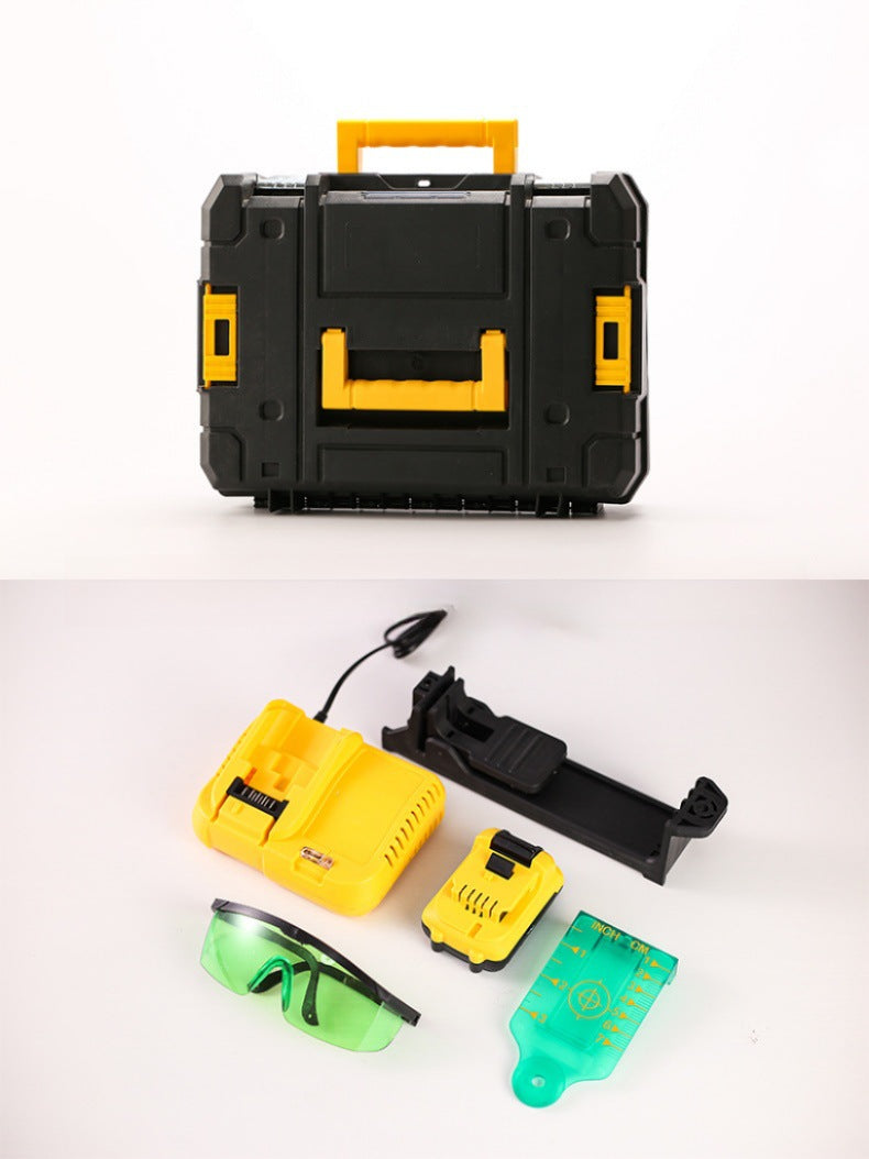 DW High precision green light12Wall Sticker Tool12V Rechargeable infrared all-round line marker DW089