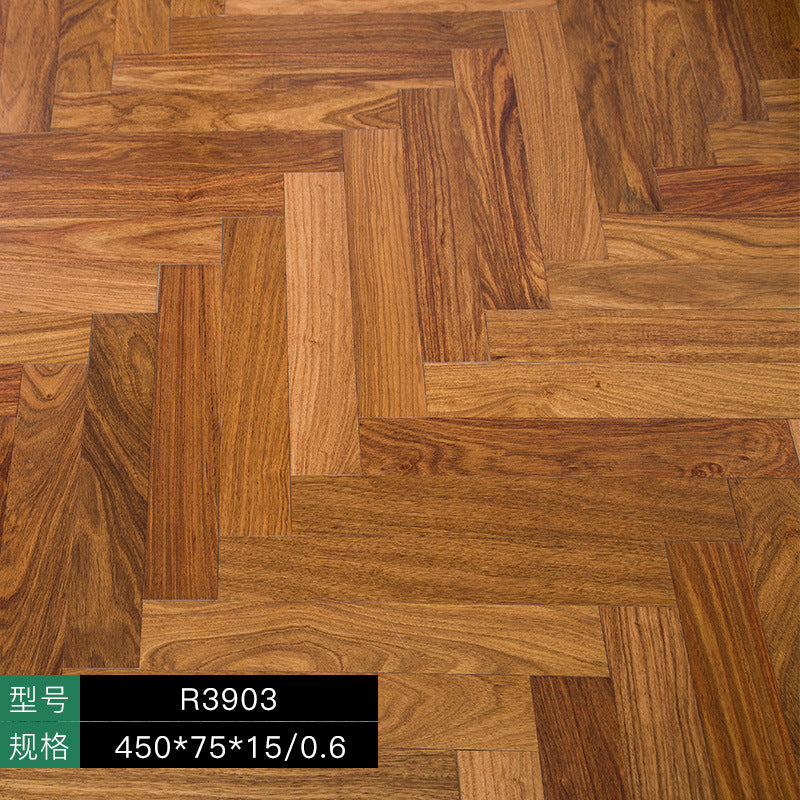 Herringbone Parquet Elm Rosewood Ebony Teak Rosewood Black Walnut Multi-layer Solid Wood Composite Flooring