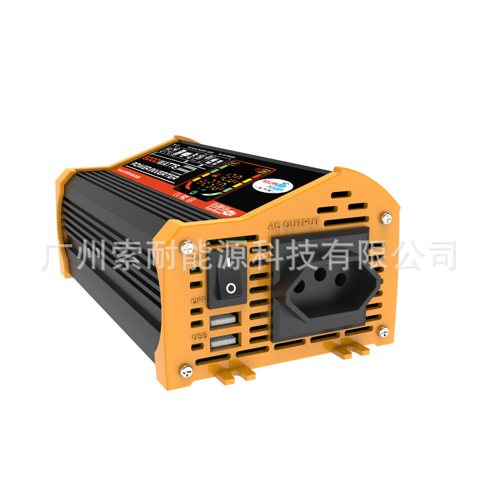 Vehicle Inverter500W 12V Turn110V 220V Smart Display car power inverter